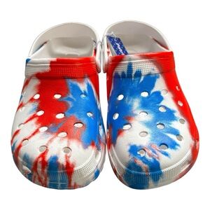 Patriotic Red and Blue Clogs